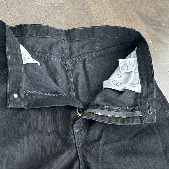 WRANGLER Rustler Men's Black Regular Fit Denim Jeans Pants, Cotton, Straight Leg - Picture 4 of 12